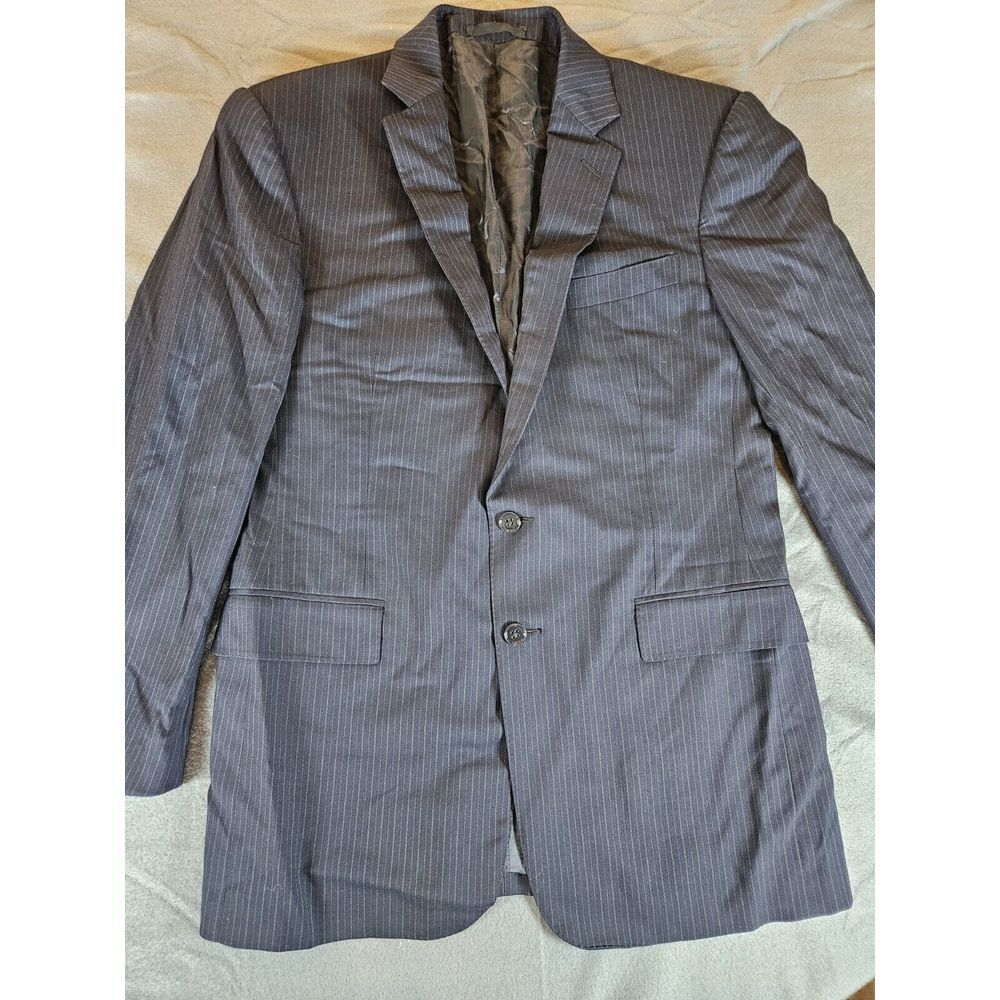 Ralph Lauren Black‎ Label Men's Wool Sport Coat Jacket 40 Regular Striped